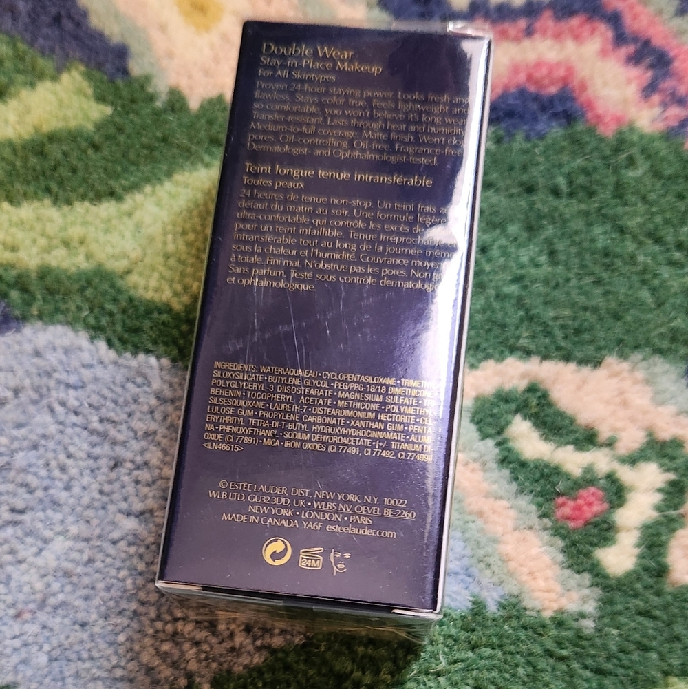 Nwt Estee Lauder Warm Porcelain 1W0 Double Wear Makeup - Picture 8 of 9